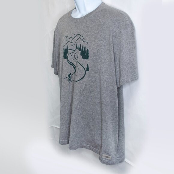 Life Is Good Crusher Tee T Shirt Mens XL Gray Road Bike Mountain Cycling JJ02X - Picture 2 of 5